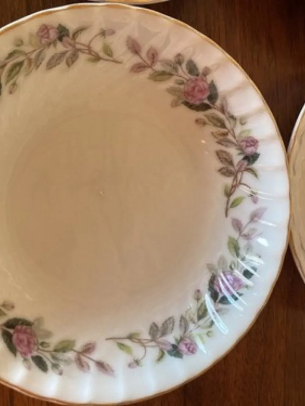 4 Vintage Creative Fine China Regency Pink Rose Fruit Bowls 5.5